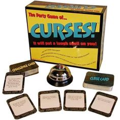 the party game of curses it will put a laugh on you card game box