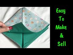 an origami envelope is folded in half and has the words easy to make and sell