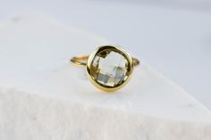 Mothers Day Gift, Green Amethyst Ring, 14K Gold Ring, Green Gemstone Ring, Solid Gold Ring, Stacking Gold Ring, Gold Rings for Women, Green Stone RingGreen Amethyst 14K gold ring. A gorgeous light green gemstone ring, ideal for every woman who loves colors. An excellent choice for anniversary gift or birthday Mother's Day gift. 100% handcrafted with love!D E T A I L S● Metal: 14K solid gold, 14K white gold or 14K rose gold● Gemstone: Green Amethyst, briolette cut● Stone Diameter: 8mm (0.3in) or 14k Gold Emerald Ring With Vs Clarity, Faceted Topaz Ring In 14k Gold For Wedding, Faceted Yellow Gold Birthstone Ring For Anniversary, Yellow Gold Faceted Birthstone Ring For Anniversary, Faceted Yellow Gold Sapphire Ring, Gold Faceted Round Cut Ring, Faceted Emerald Anniversary Ring, Faceted Round Emerald Ring, Faceted Sapphire Ring In 14k Gold