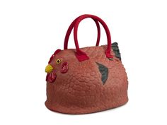 PRICES MAY VARY. Decca C. Original Ladies' Reddish Brown Chicken Purse. They are absolutely lovely products that are very unusual, unique and trendy. Fun and Funky popular rubber Chicken handbag. The bag has many features, including an interior pocket, sturdy nylon handles, lining on the inside, and a 6.5" long zipper closure. Hand Wash only. Size and Weight of Bag: 10.5"L x 7.5"W x 8"H and 15oz. It has the pattern of chicken feathers on the entire bag. With a flat base to allow the bag to stand Chicken Purse, Brown Chicken, Chicken Feathers, Rubber Chicken, Chicken Gifts, Bag Stand, Camera Settings, Reddish Brown, Gag Gifts