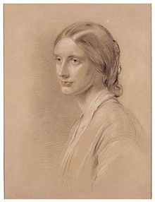 a drawing of a woman's head with long hair in profile, looking to the side