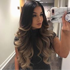 Hair Color Ideas For Brunettes Balayage, Hair Color Flamboyage, Blond Balayage, Brunette Balayage, Ombre Hair Extensions, Balayage Brunette, Brown Blonde Hair, Ombre Hair Color, Dirty Blonde