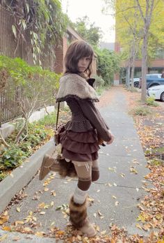 Casual Japanese Fashion, Coquette Boots Outfit, J Fashion Winter, Doujin Outfit, Deer Aesthetic Outfit, Autumn Vibes Outfit, Doll Like Outfits, 2000s Casual Outfits, Winter Shojo Outfits