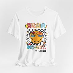 Bruh We Out tecahers, Last Day of School Shirt for Students, Staff and Teachers, Bye Bye School Shirt, Funny Shirt, Last Day of School Tee - Etsy Last Day Of School Shirt, School Swag, School Tees, Last Day Of School, May 20, School Shirts, Funny Shirt, Bye Bye, Funny Shirts