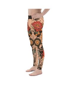 Be your best active self in the Gearbunch Tattooed Lotus Meggings. The super soft and stretchy material makes them the perfect choice for a variety of activities, and you can wear them on their own or under shorts. A unique harmonious watercolor design of bright pink, blue, and yellow tones on a neutral background, these Men's Leggings are bound to become your favorite workout apparel! IMPORTANT: Out of respect for the Hindu community, we request you to only buy this design if you understand the true meaning of OM. Kundalini Yoga Clothes, Yoga Kundalini, Under Shorts, Neutral Background, Clothes Black, Mens Leggings, Kundalini Yoga, Yoga Training, Yellow Tones