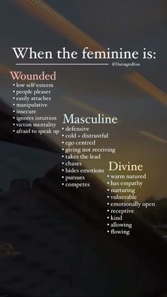 Divine Feminine Lifestyle, Masculine Feminine Quotes, Masculine Feminine Aesthetic, Divine Masculine Archetypes, Fem Vs Masc Energy, Divine Beauty Aesthetic, Practicing Femininity, Feminine Divine Aesthetic, Feminine Things Aesthetic