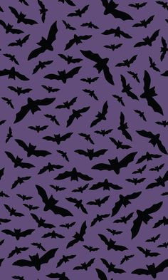 Halloween Black Bats on Purple , Raspberry Creek Fabrics Repetitive Pattern Design, Halloween Purple Aesthetic, Cybergoth Background, Goth Pattern, Halloween Purple, Spooky Pattern Wallpaper, Dark Purple Halloween Wallpaper, Purple Halloween Aesthetic, Light Purple Halloween Wallpaper