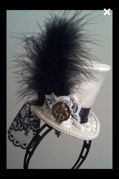 Kawaii Tea Party, Costume Wedding, Tea Hats, Steampunk Top Hat, Mad Hatter Hat, Mad Hatter Hats, Alice Wonderland, Steampunk Hat, Mad Hatters