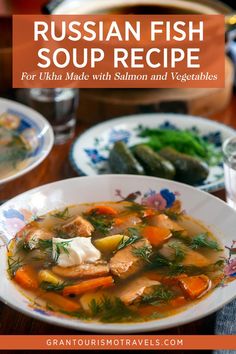 russian fish soup recipe for ukraine made with salmon and vegetables