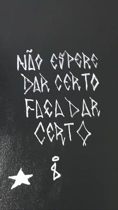 the words are written in white chalk on a blackboard with writing underneath it that says, nao capero dak cert to fagadari art & cort