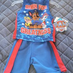 New With Tags Fun Blue Playwear Sets, Blue Cotton Play Sets, Playful Blue Sets For Playwear, Paw Patrol Outfit, Toddler Boys Sweatshirt, Paw Patrol Girl, Houndstooth Leggings, Sweatpants Outfit, Bear Outfits