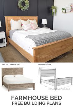 the farmhouse bed is free building plans