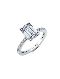 Crislu .925 Sterling Silver Hypo Allergenic Product Care : Wash with warm soap and waterMaterial : .925 Sterling Silver Step Cut Engagement Ring, Step Cut, Engagement Ring Cuts, Engagement Ring, Emerald, Soap, 925 Sterling Silver, Engagement Rings, Sterling Silver