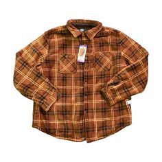 Stay Warm And Look Great In The Latest Wp Weatherproof Men's Lined Shacket. Offered In An Array Of Classic Plaid Patterns And Sizes, This Shirt Jacket Features A Brushed Fleece Shell With Full Sherpa Lining And Plenty Of Pockets For All Your Belongings. This Jacket Is Designed To Keep You Warm And Comfortable, While Also Looking Stylish And Trendy. The Button-Front Closure And Accessible Chest Pockets Add A Touch Of Sophistication And Style To The Overall Design. With Its Quality Material And At Mens Puffer Coat, Olive Green Vest, Sherpa Lined Jacket, Mens Sherpa, Black Winter Coat, Hooded Rain Jacket, Mens Flannel, Brown Jacket, Waterproof Jacket