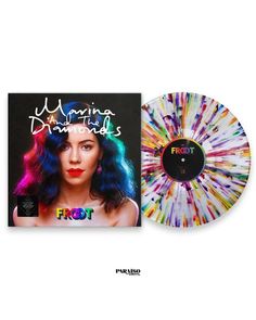 an image of a woman with colorful hair on the cover of a vinyl record album