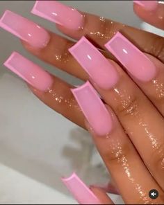 White Acrylic Nails, Dope Nail Designs, Long Acrylic Nails Coffin, Acrylic Nails Coffin Pink, Long Square Acrylic Nails