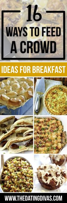 16 ways to feed a crowd ideas for breakfast