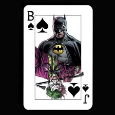 the joker playing card from batman comics