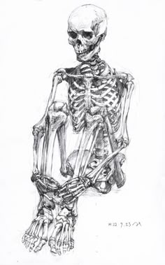 a drawing of a skeleton with the words you invest your life written in red on it