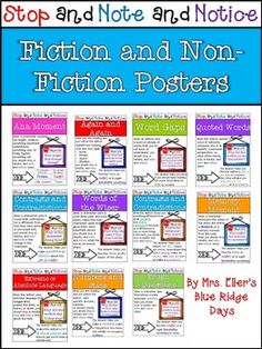 the fiction and non - fiction posters