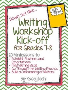 writing workshop kick - off for grade 5 - 6 with instructions to write and draw