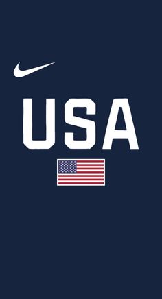 the nike usa logo with an american flag on it