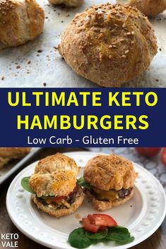 the ultimate keto hamburgers are made with low carb and gluten free