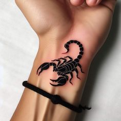 Scorpion On Hand Tattoo, Tattoo Of Scorpion, ကင်းမှီးကောက် Tattoo, Bull And Scorpion Tattoo, Red And Black Scorpion Tattoo, Stomach Tats Men, Scorpion Tattoo For Men Arm, Mini Scorpion Tattoo, Black Scorpion Tattoo