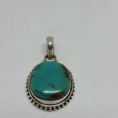 Turquoise Lovers, This Is A Nice Vintage Pendant Set In .925 Sterling Silver. Nice Size Stone In A Sturdy Setting, .925 Markings On The Back. Please See All Pictures And Ask Any Questions. Turquoise Necklace Stamped 925, Adjustable Nickel-free Turquoise Necklace With Round Pendant, Turquoise Nickel-free Oval Pendant Jewelry, Nickel-free Sterling Silver Turquoise Necklace Gift, Spiritual Nickel-free Turquoise Pendant Necklace, Western-style Sterling Silver Turquoise Pendant Necklace, Genuine Turquoise, Pendant Set, Sterling Silver Pendants