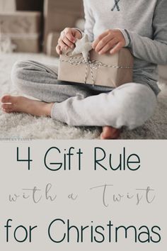 Gift Rule For Christmas, 4 Gift Rule, Easy Homemade Christmas Gifts, Meaningful Christmas Gifts, Rules For Kids, Christmas Background Images, Kitchen Christmas Gifts, Meaningful Christmas, 4 Images