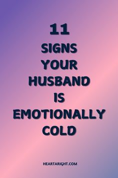 Discover the 11 signs that your husband may be emotionally cold. Understand the behaviors that indicate distance and disconnection in your relationship and learn how to navigate these challenges.   #EmotionalColdness #RelationshipAdvice #MarriageStruggles #EmotionalDisconnect #ColdBehavior #MarriageHelp #LoveAndRelationships #RelationshipSupport #CouplesTherapy #EmotionalDistance