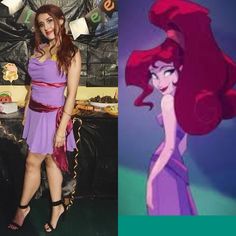 ariel from the little mermaid is shown in this composite image and then has been changed to look