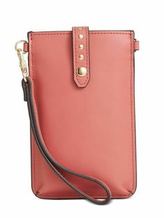 INC Convertible Crossbody Wristlet Wallet Pink Adjustable Strap ID Case Snap New With Tags $39.50  Manufacturer: INC Manufacturer Color: Pink Care Instructions: Spot Clean Only Strap Type: Adjustable Exterior Slip Count: 1 Phone Pocket Count: 1 Card Slot Count: 3 Width: 4 Height: 7 Closure: Snap Leather solid Crossbody Wallet Trendy Rectangular Wallet With Snap Closure, Trendy Rectangular Wallets With Snap Closure, Phone Wristlet, Crossbody Wallet, Wristlet Wallet, Pebbled Leather, Saddle Bags, Leather Crossbody, Convertible