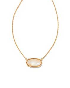 Elisa 18k Gold Vermeil Pendant Necklace in Rainbow Moonstone | Kendra Scott Kinda Scott Necklace, White Kendra Scott Necklace, Preppy Necklaces, Kendra Scott Necklace Elisa, Ballroom Costumes, Birkenstock Boston Shearling, Boston Shearling, Boo Basket, Kendra Scott Necklace