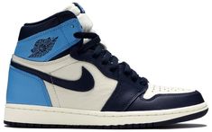 The Air Jordan 1 Retro High OG is a work of nostalgia . modernizing the 1985 icon’s distinctive elements to honor Michael Jordan’s legendary career arc. Debuted in August 2019 . this ‘Obsidian’ version tributes MJ’s college alma mater through a team-inspired . color block palette on the leather upper. Matching branding notes and Swooshes [...] Obsidian Jordan 1, Jordan Obsidian, Jordan 1 Retro High Obsidian, Jordan Shoes Girls, Air Jordan 1 Retro High Og, Air Jordan 1 Retro High, Air Jordan 3, Alma Mater, Nike Air Jordan 1