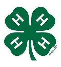 four leaf clover with the letter h on it