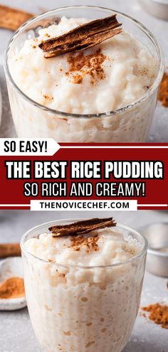 the best rice pudding recipe is so rich and creamy it's easy to make