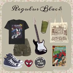 Black Female Outfits, Regulus Black Outfit, Marauders Outfits, Grunge Academia, Inspired Clothes, Female Outfits, Regulus Black, Black Outfits