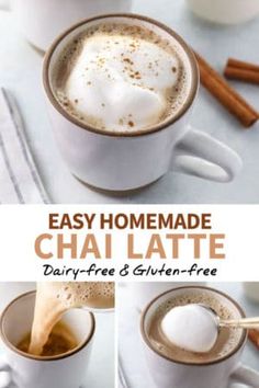 this is an easy homemade chai latte recipe that's ready in minutes