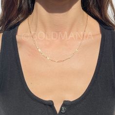 "Yes, This Necklace is made of REAL 14K GOLD Unlike many other listings, at Goldmania we stand behind the quality of our products and sell what is stated in our listings titles and descriptions  14K Gold Elongated Paperclip Necklace, 2.7mm Thick , 18\" 24\" Inch, Real Gold Chain, Rectangle Link Chain, Long Link Chain, Women  Shop our 14K Chains https://www.etsy.com/shop/GOLDMANIA?ref=seller-platform-mcnav§ion_id=25537827  Shop On Sale items https://www.etsy.com/shop/GOLDMANIA?ref=seller-platform Paperclip Chain Necklace With Rectangular Pendant, Modern Rectangular Figaro Chain Jewelry, Modern Jewelry With Rectangular Paperclip Chain, Minimalist Oblong Paperclip Chain Jewelry, Dainty Box Chain Necklace With Rectangular Pendant, Dainty Rectangular Chain Necklace With Adjustable Chain, Real Gold Chains, Paperclip Necklace, Chain Women