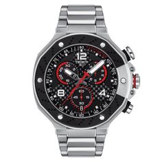 Tissot Watch T-Race MotoGP Chronograph Limited Edition 45mm Tissot T Race, Tissot Watches, Mens Chronograph, Marc Marquez, Black Quartz, Chronograph Watch Men, Moto Gp, World Of Sports, Sports Watch