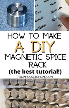 How To Make A DIY Magnetic Spice Rack