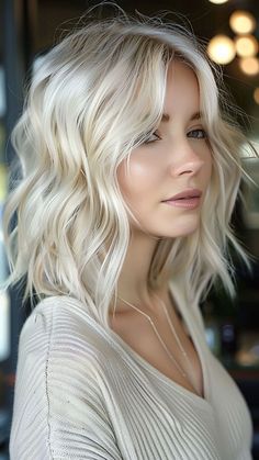 30 Blonde Hair Color Ideas That Will Bring Sunshine to Your Style in 2024 Light Blonde Hair Short, Frosty Blonde Hair, Platinum Blonde Lob, Platinum Blonde Hair Short, Scandi Blonde Hair, Icy Blonde Bob, Platinum Lob, Short Platinum Blonde Hair