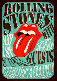 the rolling stones concert poster for their show