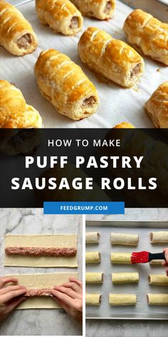 how to make puff pastry sausage rolls