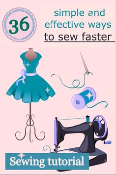 the sewing machine is next to a dress on a mannequin and some scissors