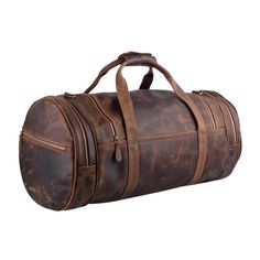 Rugged Large Capacity Duffle Bag For Travel, Rugged Brown Duffle Bag With Large Capacity, Brown Leather-lined Duffle Bag For Trip, Brown Leather Lined Duffle Bag For Trip, Brown Duffle Bag With Leather Lining For Trip, Rugged Brown Travel Bag With Large Capacity, Rugged Large Capacity Brown Travel Bag, Brown Waxed Finish Duffle Bag For Trips, Brown Waxed Finish Duffle Bag For Travel