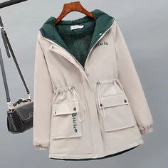 Autumn and winter, new style, fashion, add velvet thickening, casual short style loose windbreaker coatMaterial:blendedColor:beige,black,blueStyle:casualFeatures:warmSize(CM):M,L,2XL,3XL, 1inch=2.54cmM:bust:106,sleeve:71,length:63&ltp&gtL:bust:110,sleeve:72,length:64&lt/p&gt&ltbr/&gt&ltp&gtXL:bust:114,sleeve:73,length:65&lt/p&gt&ltbr/&gt&ltp&gt2XL:bust:118,sleeve:74,length:66&lt/p&gt&ltbr/&gt&ltp&gt3XL:bust:122,sleeve:75,length:67&lt/p&gt&ltbr/&gt&ltp&gtAll items will arrive in 20-25 business da Casual Harajuku, Hooded Winter Coat, Coat Women Fashion, Estilo Chic, Coat Women, Winter Jackets Women, Warm Coat, Hooded Coat, Windbreaker Jacket