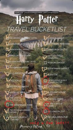 the harry potter travel bucket list