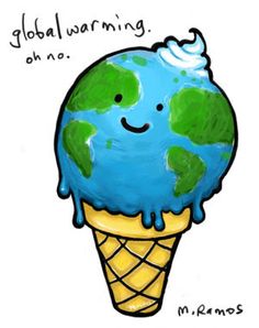 Earth is melting like an ice-cream cone. Save Earth Posters, Save Earth Drawing, Global Goals, Earth Day Posters, Earth Drawings, Earth Poster, Save Environment, Earth Planet, Save Our Earth